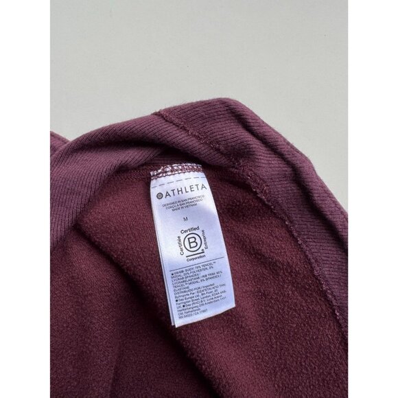 ATHLETA Balance Spiced Cabernet Purple Tencel Jersey Sweatshirt Dress, Size M - Picture 12 of 14